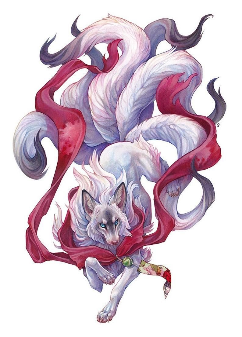 Tại sao những Kitsune (yêu hồ) trong anime đều có màu tóc trắng?