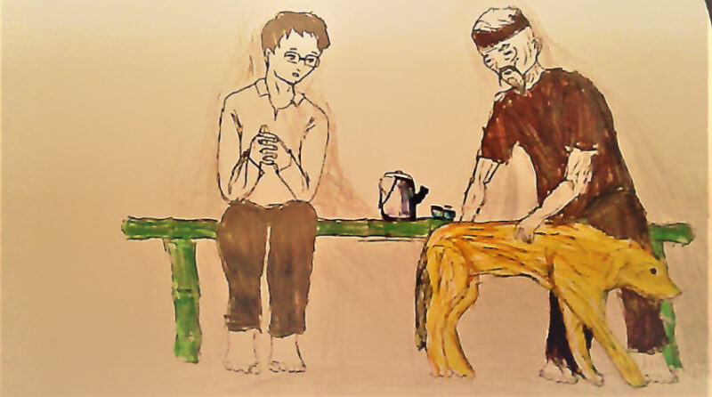 hình ảnh lão Hạc và ông giáo