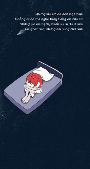 hình ảnh nhớ người yêu buồn bã