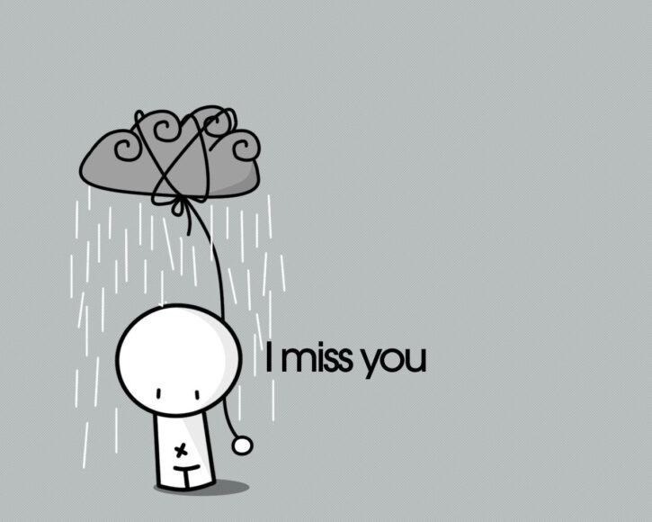 Hình ảnh nhớ người yêu cute