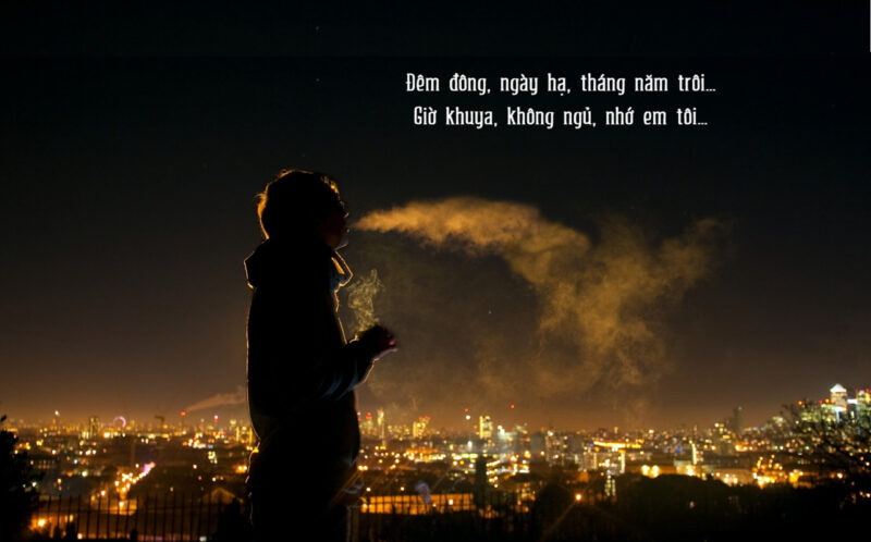 hình ảnh nhớ người yêu trong đêm
