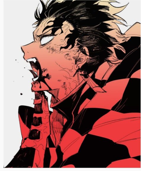 hình ảnh Tanjiro hóa quỷ