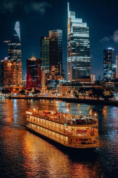 Hình ảnh thành phố Hồ Chí Minh về đêm