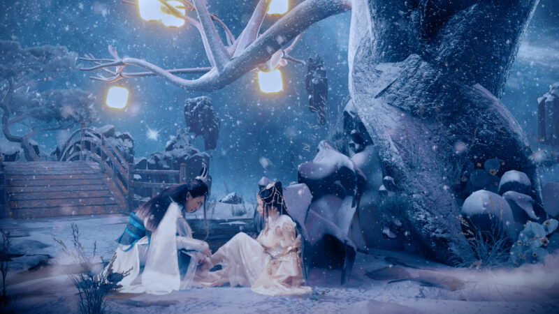 hình ảnh tiên hiệp trong tuyết