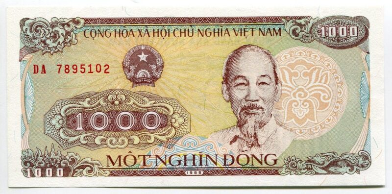 Hình ảnh tiền lẻ mệnh giá 1k