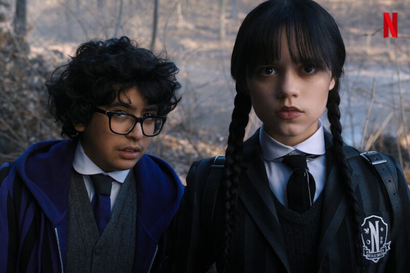 Hình ảnh Wednesday Addams và cậu bạn