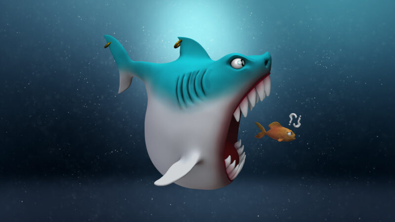 Hình cá mập 3D minh hoạ chân thực nhất