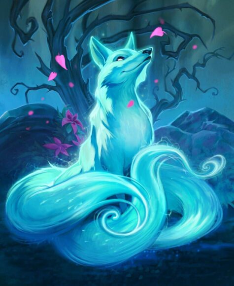 Hình hồ ly đuôi dài