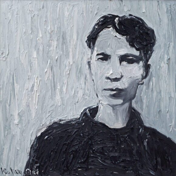 hình lão Hạc tranh sơn dầu