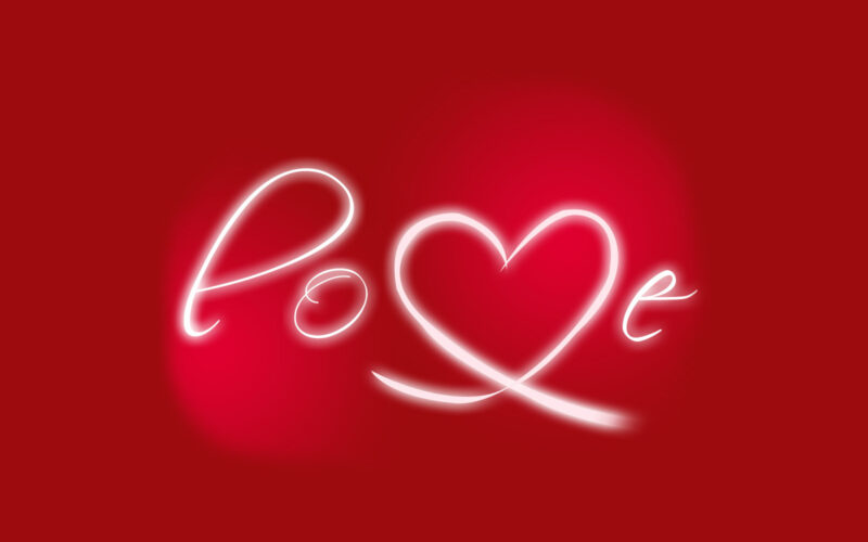 hình nền love đơn giản