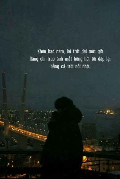 hình nhớ người yêu khi đêm xuống