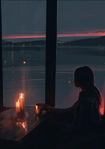 hình nhớ người yêu không ngủ được