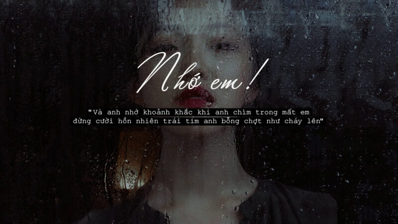 hình nhớ người yêu trong mưa