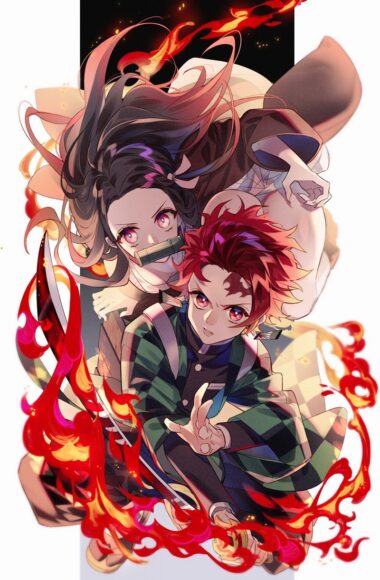 Hình Tanjiro và Nezuko