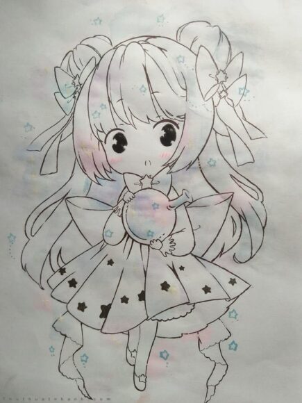 hình vẽ anime đơn giản