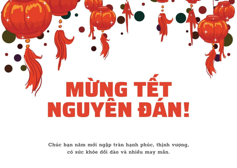 Thiệp chúc mừng năm mới Tết 2023 Quý Mão đơn giản màu trắng