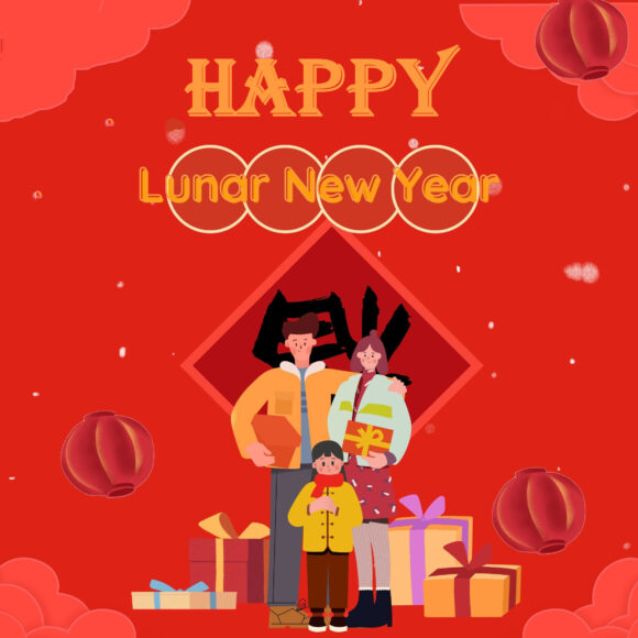 Thiệp chúc mừng năm mới Tết 2023 Quý Mão gia đình sum vầy