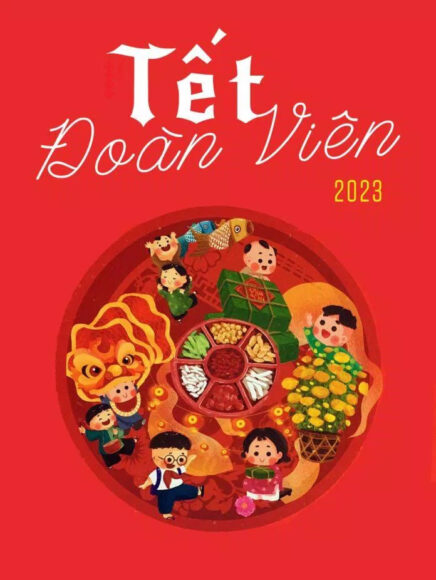 Thiệp chúc mừng năm mới Tết 2023 Quý Mão Tết đoàn viên gia đình