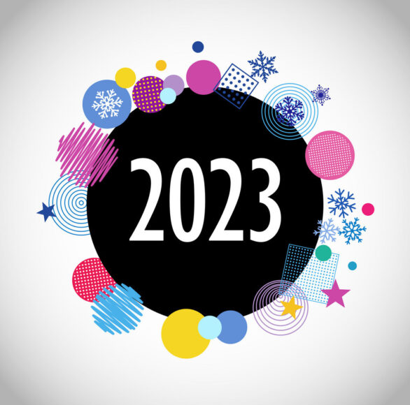 Thiệp chúc mừng năm mới Tết 2023 Quý Mão vector