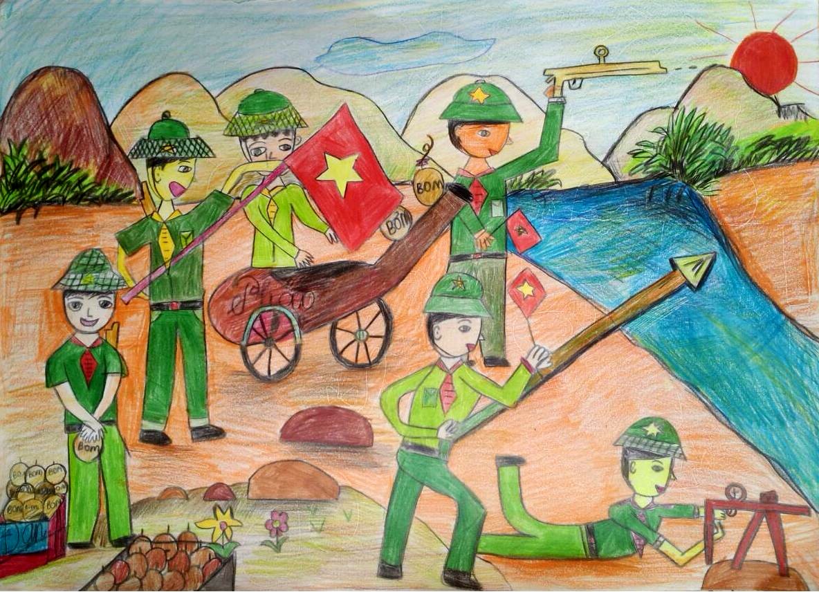 Trường TH Kim Đồng tổ chức các hoạt động chào mừng ngày thành lập QĐND Việt Nam 2212