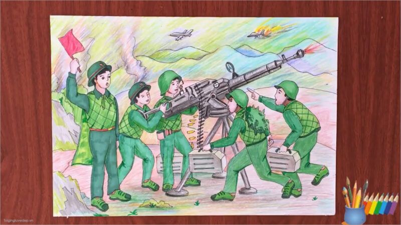 Vẽ tranh 22 12 đẹp nhất của học sinh