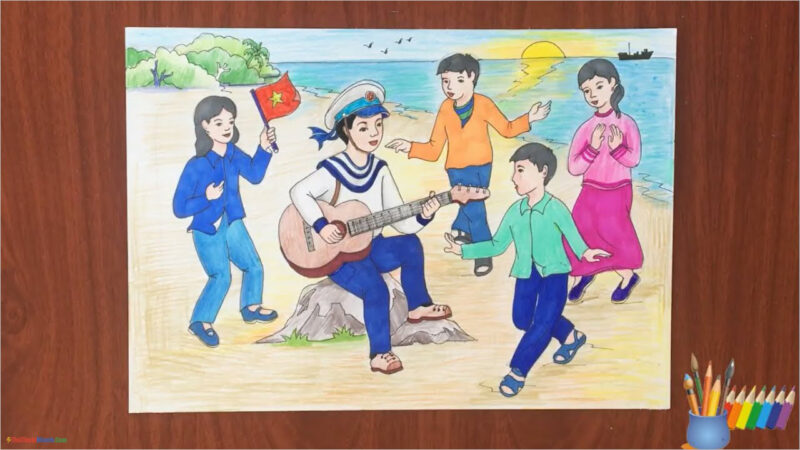 Vẽ tranh 22 12 đơn giản mà đẹp dã man