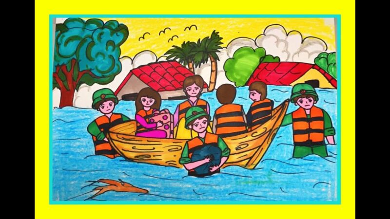 Vẽ tranh 22 12 thám tình quân dân