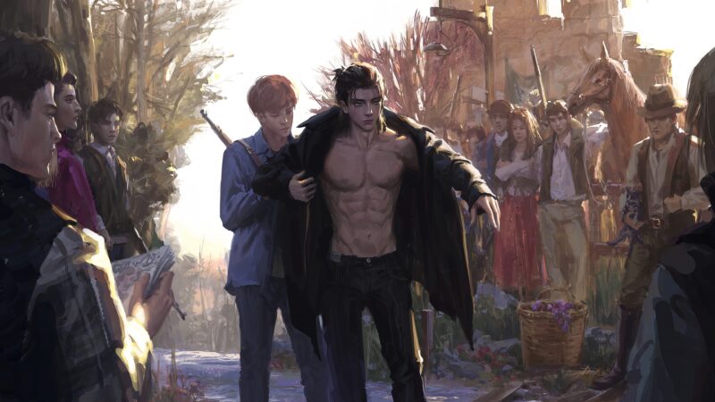 Ảnh Eren đang mặc áo khoác