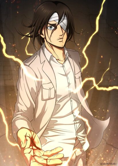 Hình ảnh Eren băng một mắt