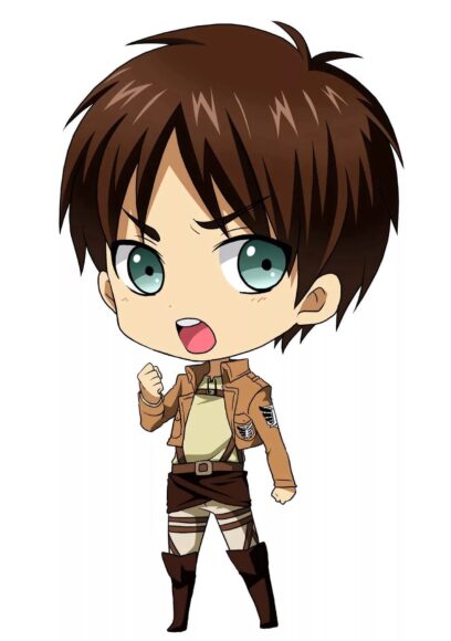 Hình Eren chibi tạo dáng cố lên