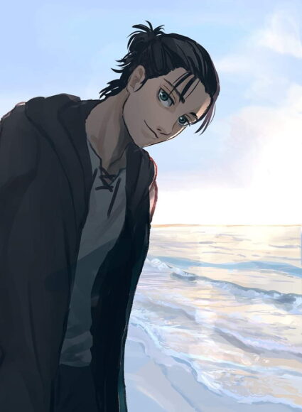 Hình Eren đang suy nghĩ