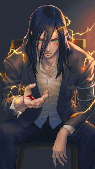 Hình Eren tay bị thương