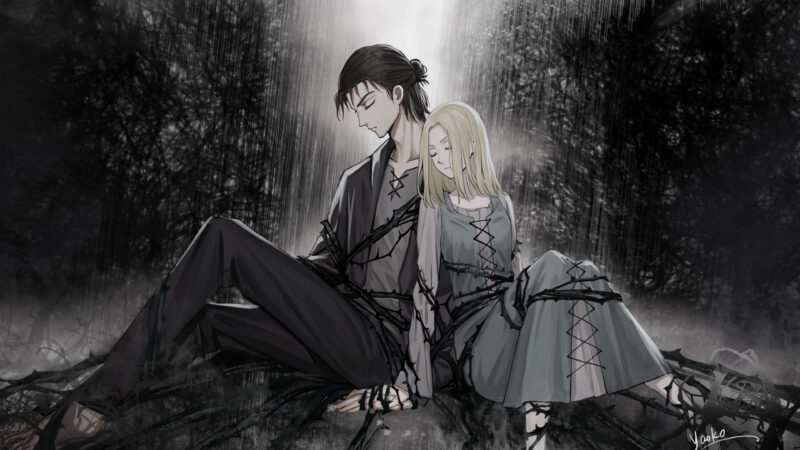 Hình nền Eren tựa vai vào người yêu