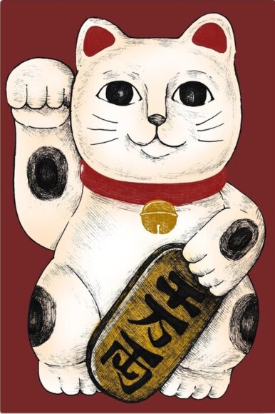 Vẽ con mèo Tết đáng yêu nhất