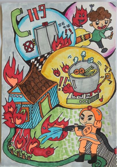 Vẽ tranh phòng chống cháy nổ những hiểm họa gây cháy nổ