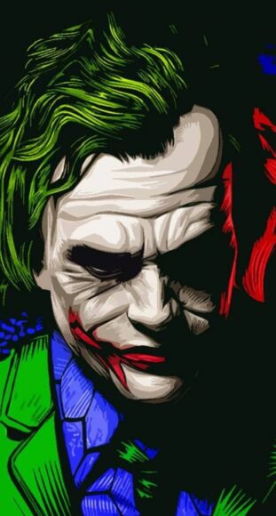 ảnh nền điện thoại chất vẽ joker