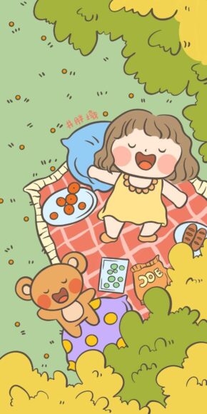 ảnh nền điện thoại cute tiệc mùa hè đáng yêu