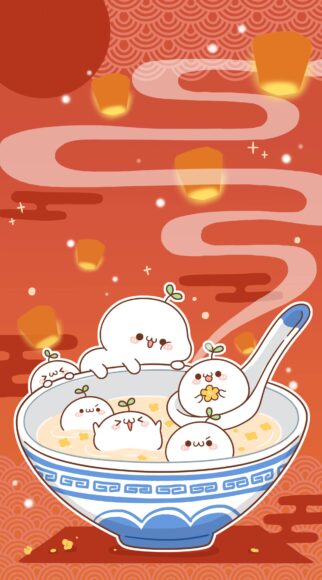 ảnh nền điện thoại đơn giản canh củ cải nóng hổi