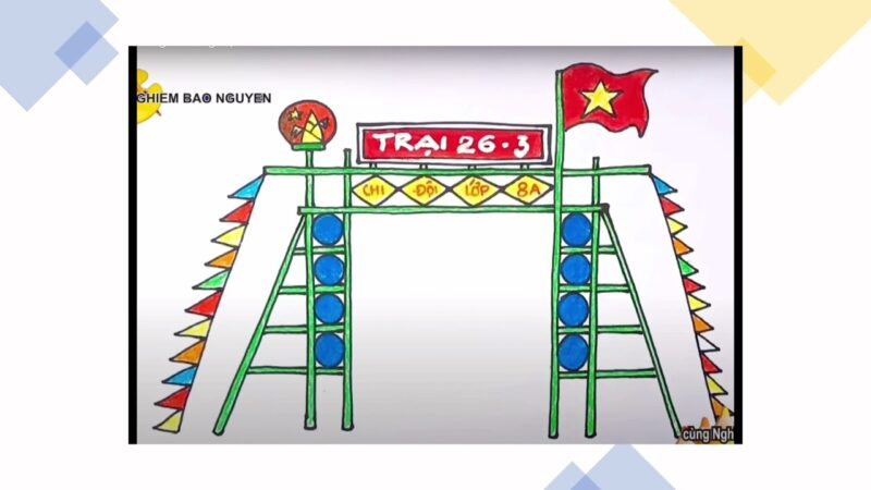 cách vẽ lều trại lớp 8