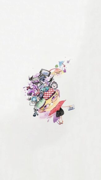 hình nền điện thoại chất cô gái chibi cute