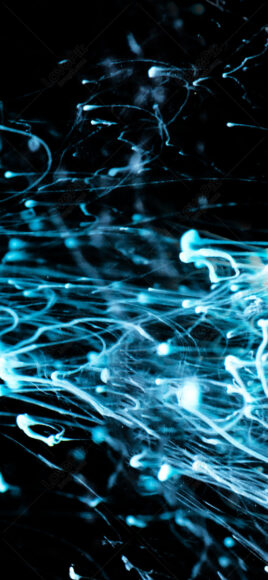 hình nền điện thoại chất những tia sáng xanh trên nền đen