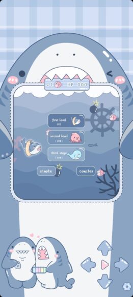 hình nền điện thoại cute cá mập xanh