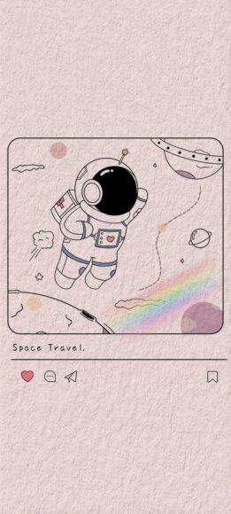 hình nền điện thoại cute phi hành gia