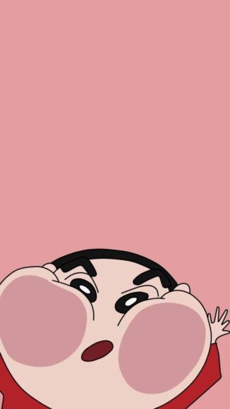 hình nền điện thoại iPhone cậu bé shin bút chì