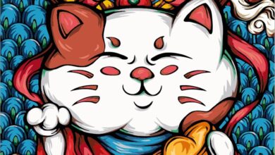 Vẽ mèo thần tài