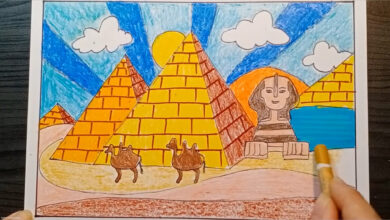 Vẽ tranh Ai Cập cổ đại
