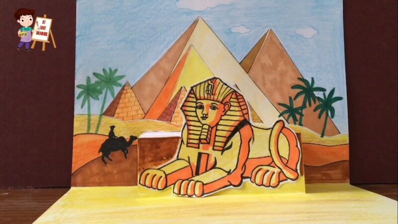 Vẽ tranh Ai Cập cổ đại đẹp nhất mỹ thuật lớp 6