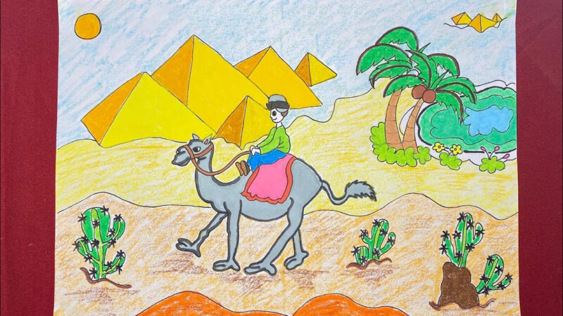 Vẽ tranh Ai Cập cổ đại lớp 6