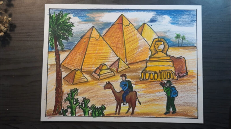 Vẽ tranh Ai Cập cổ đại trong mắt em đẹp nhất