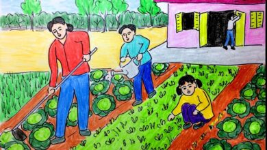 Vẽ tranh đề tài lao động